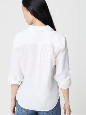 J. Crew White Button-Down Shirt